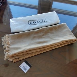 NWT Authentic Coach Khaki Signature Wrap